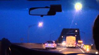Driving Over the Pennsylvania/New Jersey Turnpike bridge AKA Interstate 276