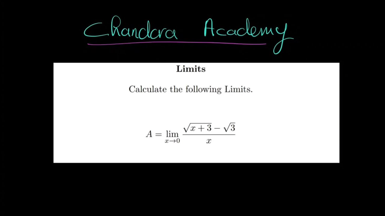 Calculating Classic Limits for GRADE 12 (0/0 form) | part 3 - YouTube