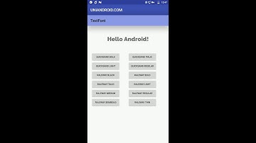 Android | Different Fonts for TextView
