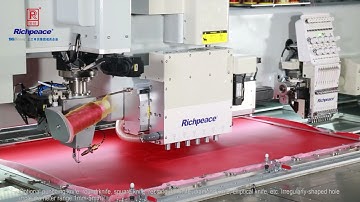 Automatic Perforation (special hole) +Embroidery+Sewing (Rotating Head) Machine