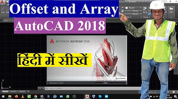 Offset and Array Command in AutoCAD 2018