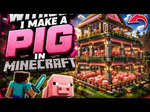 I make a pig statue in Minecraft 💀