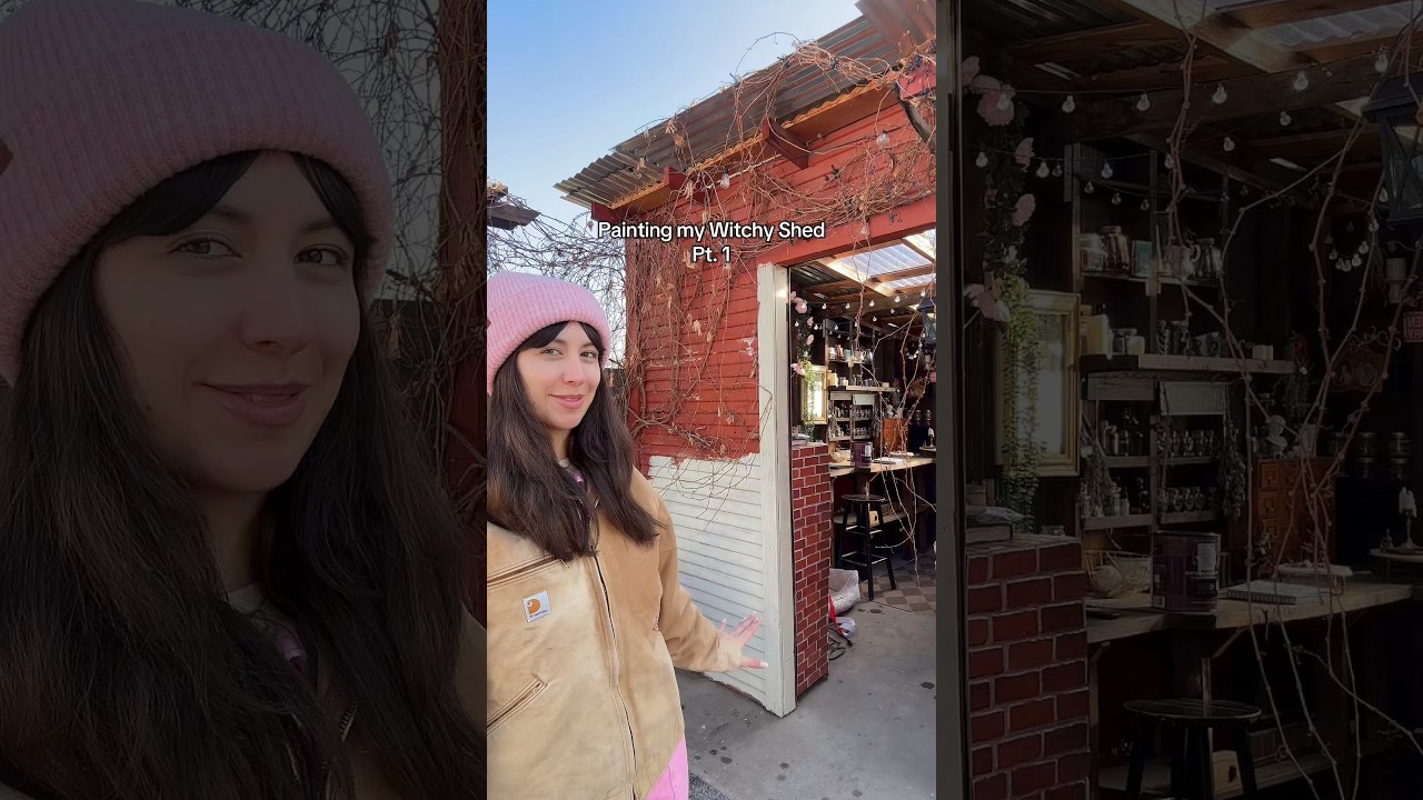 Witchy shed exterior renovation has begun!! 
