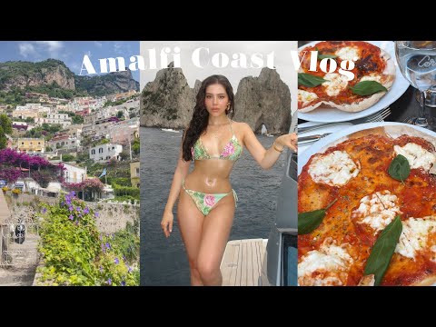 POSITANO ITALY TRAVEL VLOG ✈️ Yacht Day, Beach Club, Pizza and Pasta Making!