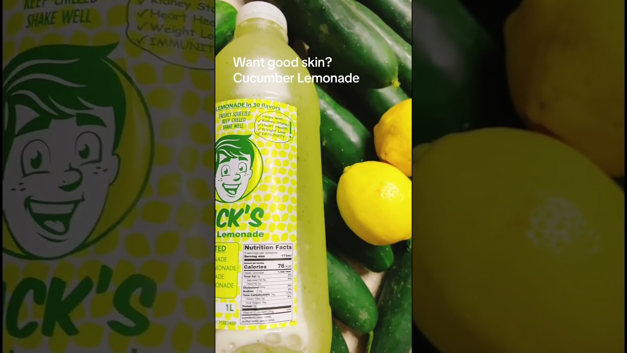 Cucumber Lemonade For Good Skin Goodskin Freshlemonade Jackslemonade