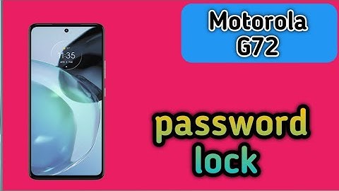 How To Set Screen Lock Password In Motorola G72, Screen Lock Password Setting How To Set