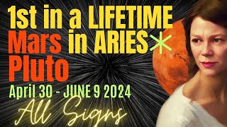 Boost Your Power:  Mars In Aries flows to Pluto In Aquarius 🔆 Horoscope April 30  - June 9th