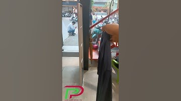 Cổng từ an ninh 1 cánh mono shop quần áo 5011S chống trộm thực tế độc lạ shop thời trang Bình Dương