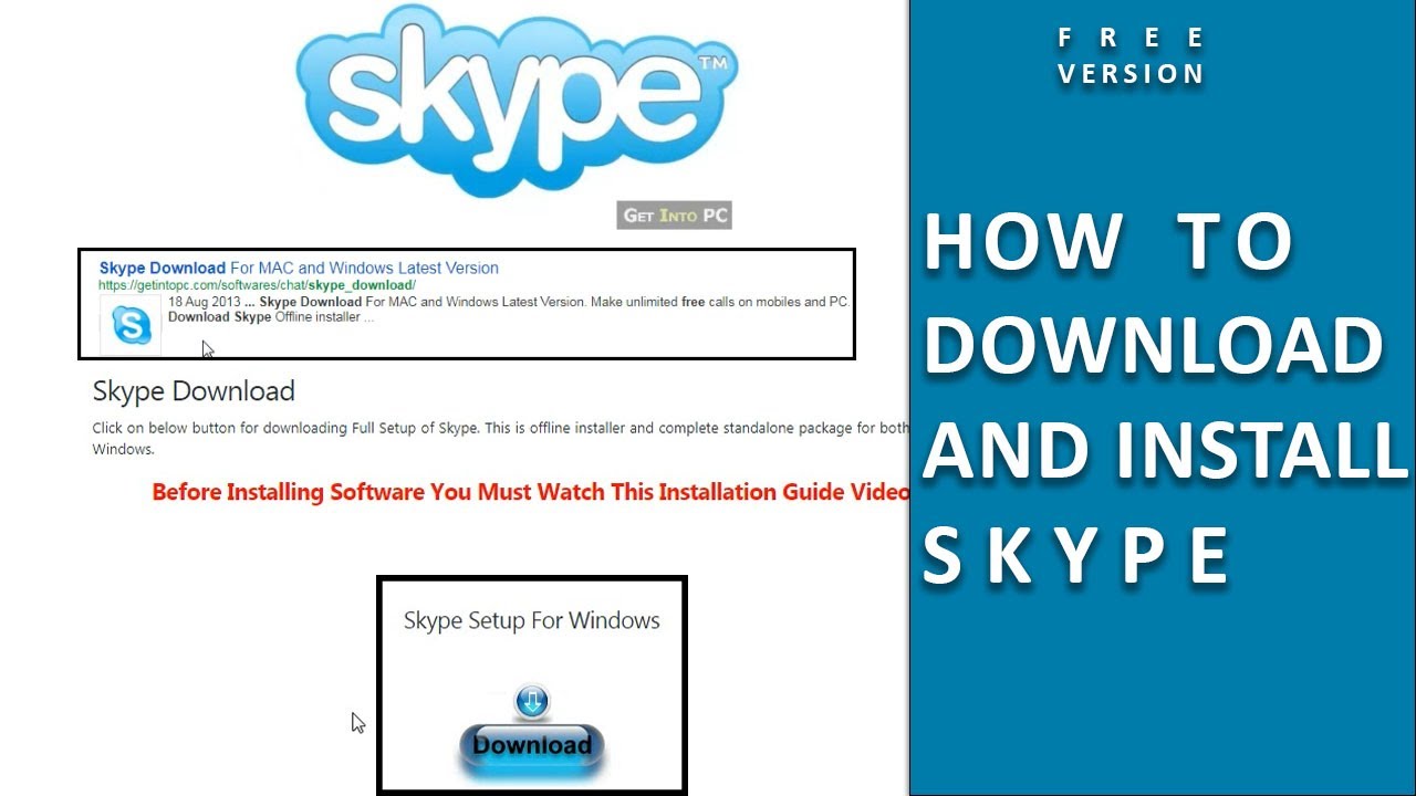 How To Download Skype In Windows 7 8 10 How To Download In Install Skype 2020 Laptop Lhk Studio Youtube
