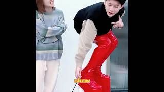 Do you want to try these crazy height boosting shoes?👠💥#fun #funny #shorts #shortsfeed #love