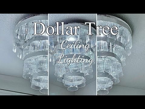DOLLAR TREE CHANDELIER! DIY DOLLAR TREE LIGHTING!