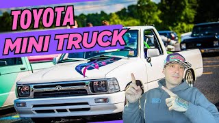 Chris' Custom 90s Toyota Mini Truck! Static Drop, Priceless Paint Job & More!