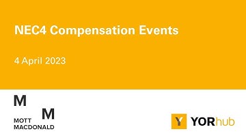 NEC4 Compensation Events