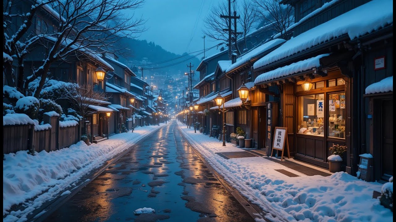 Cozy Winter Lofi with Rain Sounds | Chill Beats to Study & Relax