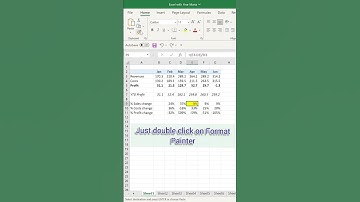 How to lock Format Painter in Excel #excel #exceltips #tutorial #shorts