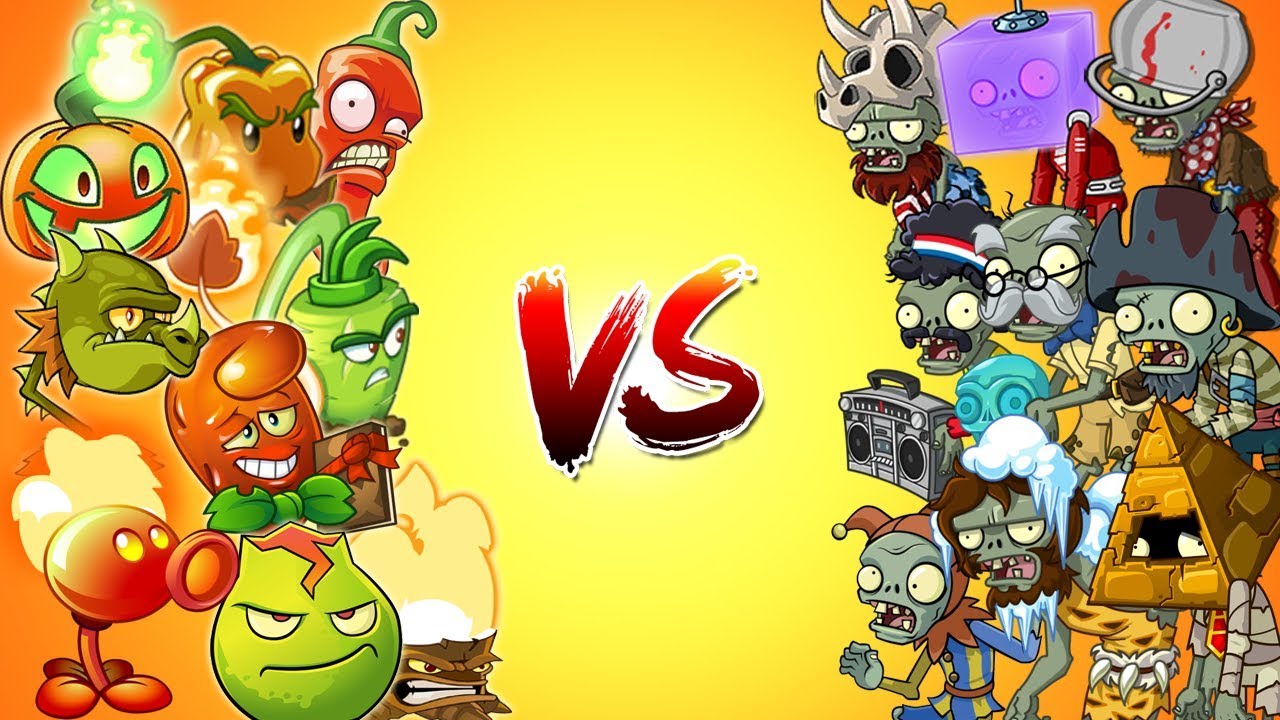 Plants vs Zombies 2 - Plantas de Fuego vs Todos los Zombis - YouTube
