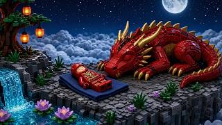 LEGO Ninjago Kai Deep Sleep 🐉 Dragon Mountain Clouds | 11 Hours
