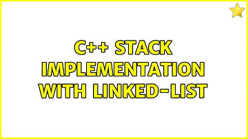 C++ Stack implementation with linked-list (2 Solutions!!)
