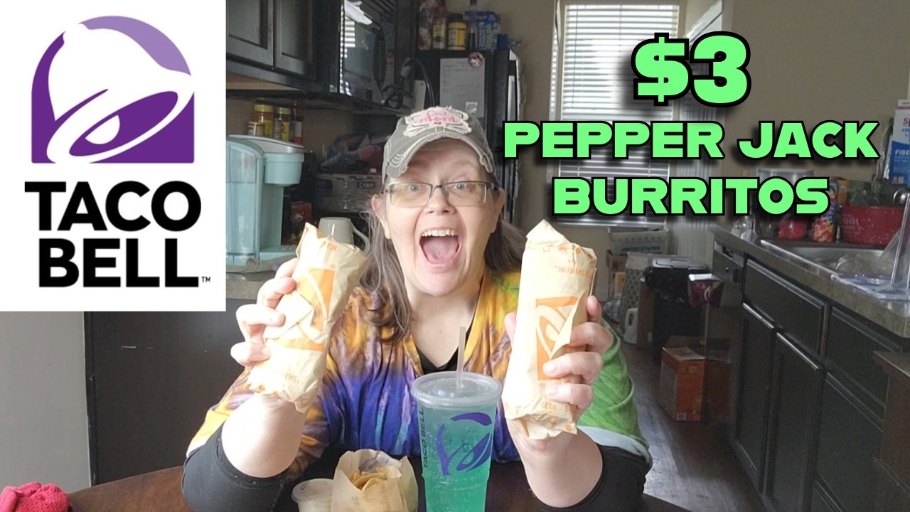 Taco Bell Pepper Jack Steak Burrito Review #fastfood #fastfoodreviews
