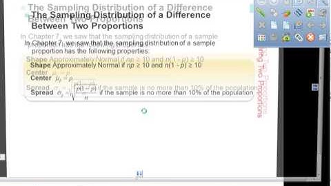 Comparing Two Proportions Part 1