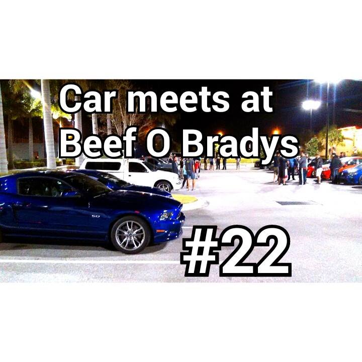 Car meets in sarasota Beef o Bradys - YouTube
