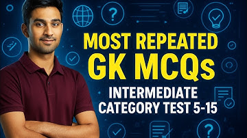 Most Repeated GK MCQs| Intermediate Category Test 5 to 15 |Repeated in Every Exam| By Imran Abdullah