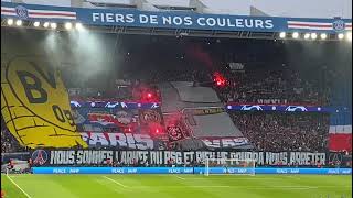 PSG - Borussia Dortmund ULTRAS choreography ULTRAS VIRAGE AUTEIL