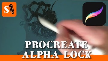 Procreate iPad Pro How to Use Alpha Lock to Paint Shadows
