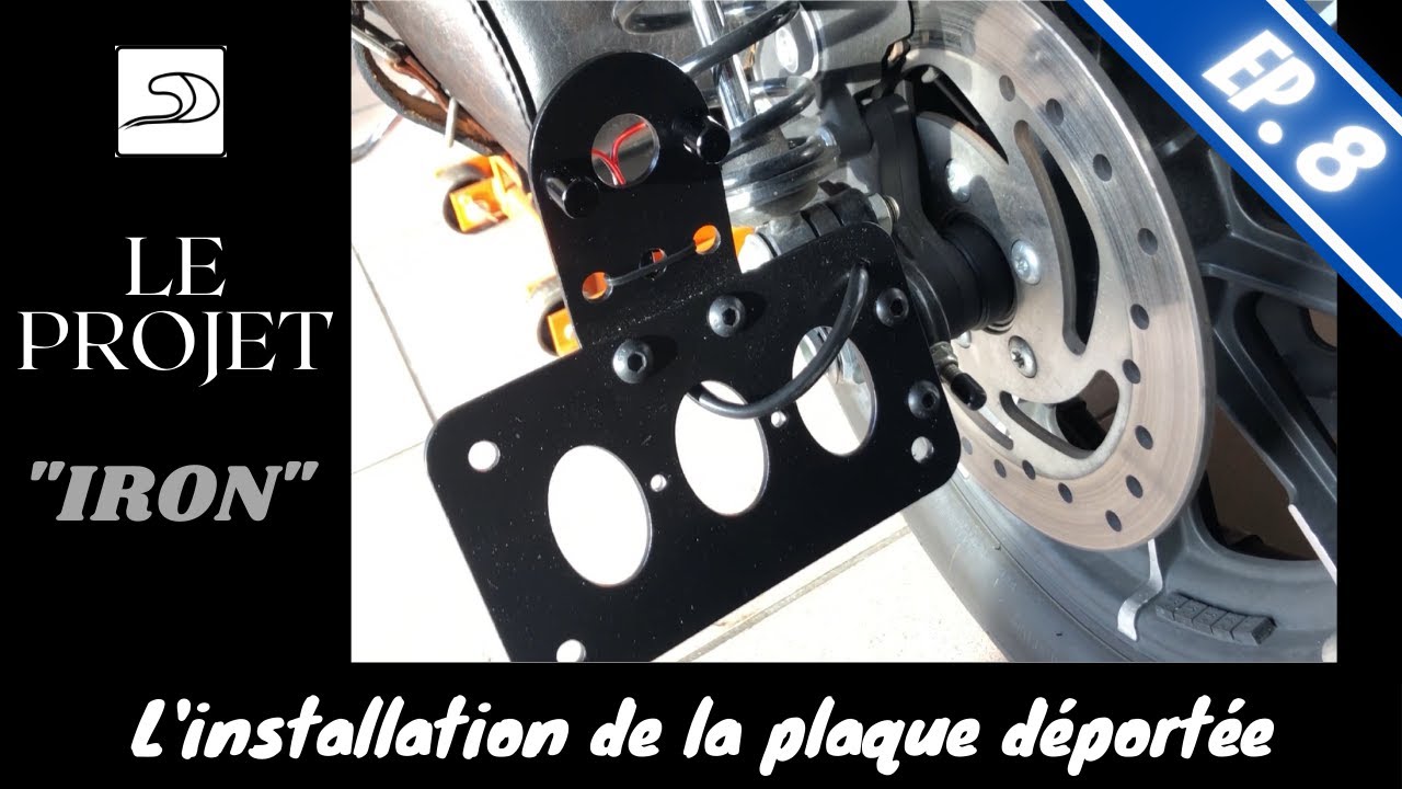 🛠️ Projet Iron – Ép08 : Comment installer un support de plaque déportée sur un Sportster🏍️