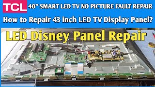 TCL 43 inch LED TV display panel repair | ST4251D01-3-XR-1 | 43" LED display no picture fault repair