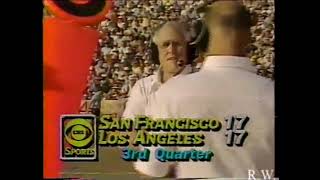 NFL 1981 11-22-81 San Francisco 49ers vs Los Angeles Rams  pt 2 of 2