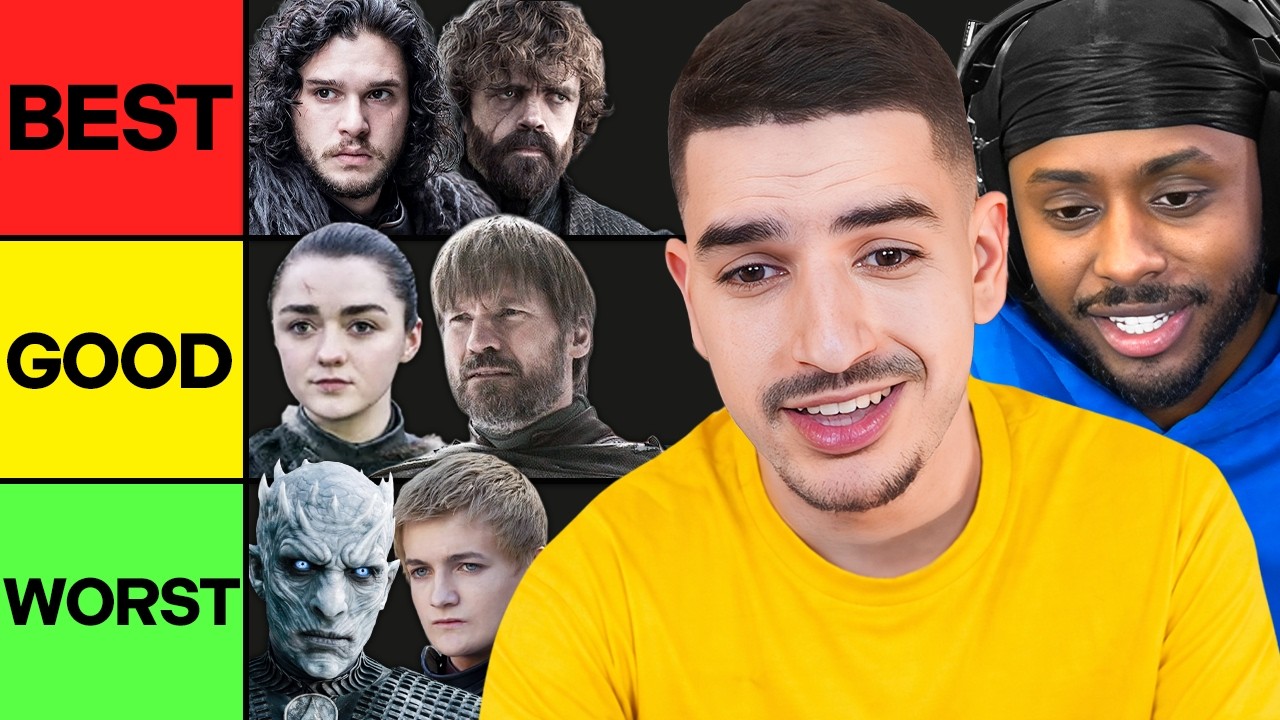 Ranking EVERY Character in Game of Thrones ft Sharky (Tier List)