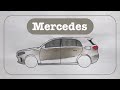 How to draw Mercedes Benz A class