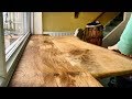 Fold Up Breakfast Bar with Rustic Wooden Hinges Fold Up Breakfast Bar with Rustic Wooden Hinges