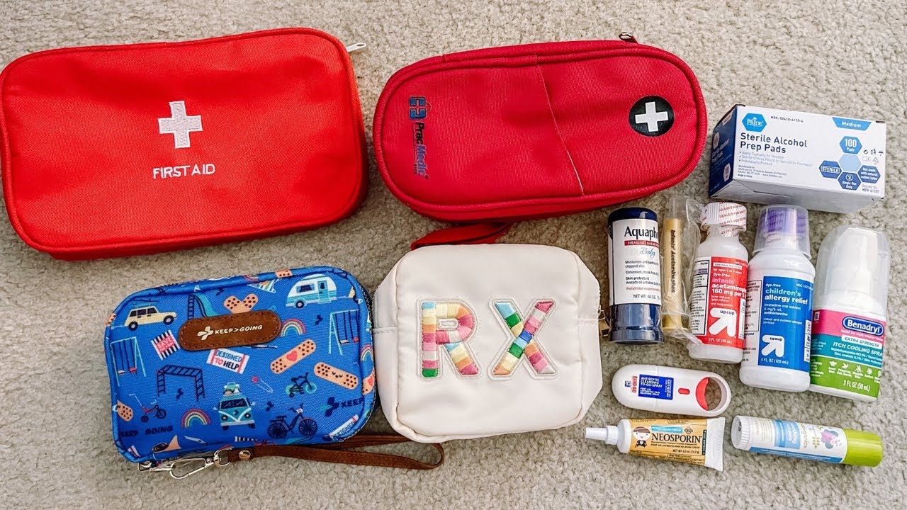 First Aid Kits for Diaper Bags Mom of Newborn and Toddler Keep