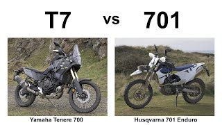 T7 vs 701  (Yamaha Tenere 700 vs Husqvarna 701 Enduro)