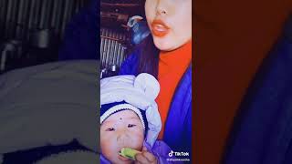tiktok Nepal mom and baby.