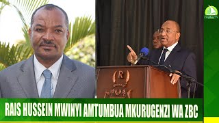 RAIS HUSSEIN MWINYI AMTUMBUA MKURUGENZI WA ZBC