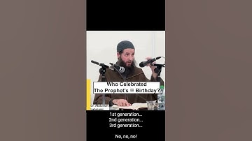 Who celebrated the prophet