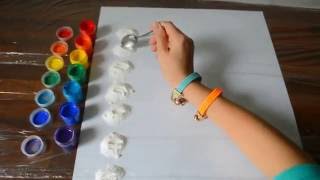 Челлендж ЦВЕТНАЯ ПЕНА Как сделать Радугу из разноцветной Пены COLOR FOAM How do Rainbow Color Foam