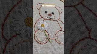 Teddy Bear Embroidery Design| Full Tutorial out !