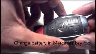 change battery in mercedes key fob