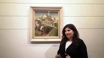 Swope Art Museum: Grant Wood, Spring In Town