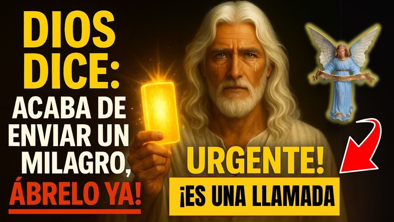 DIOS DICE:  ACABA DE ENVIAR UN GRAN MILAGRO, ÁBRELO YA!