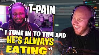 TIMTHETATMAN HOSTS T-PAIN AND GETS ROASTED BY HIM *REACTION*