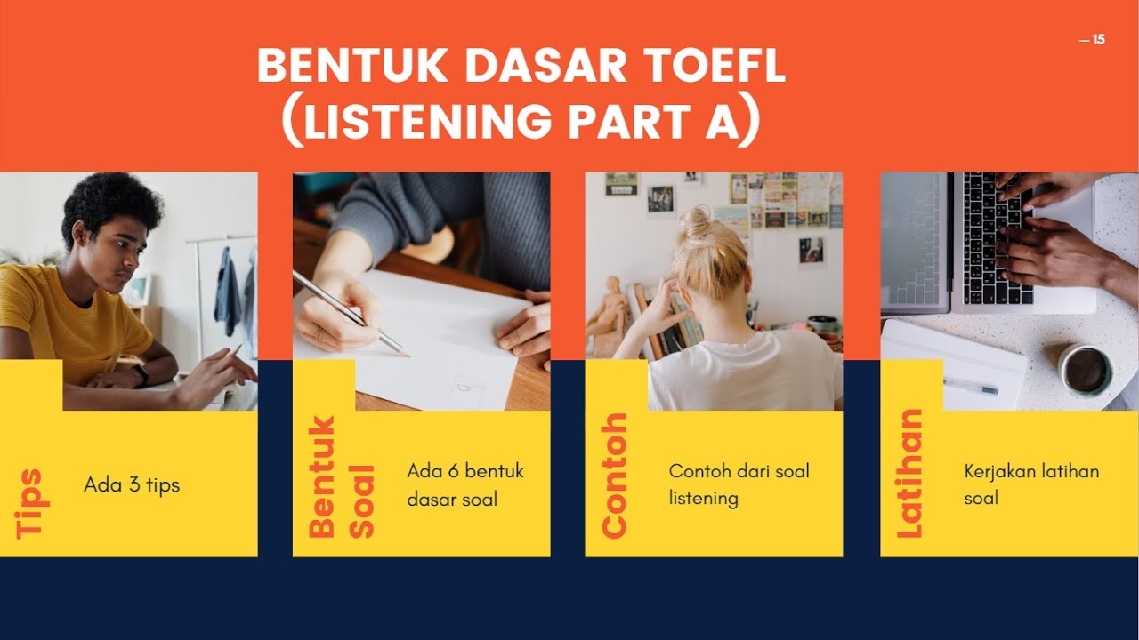 TOEFL SERIES #2 Bentuk Dasar Soal TOEFL LISTENING PART A: Tips menjawab soal TOEFL by ruangprivatcom