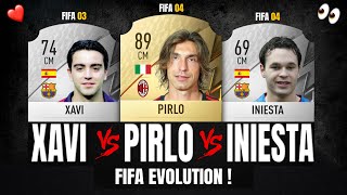 Xavi VS Pirlo VS Iniesta FIFA EVOLUTION! 🙂😱 | FIFA 03 - FIFA 22