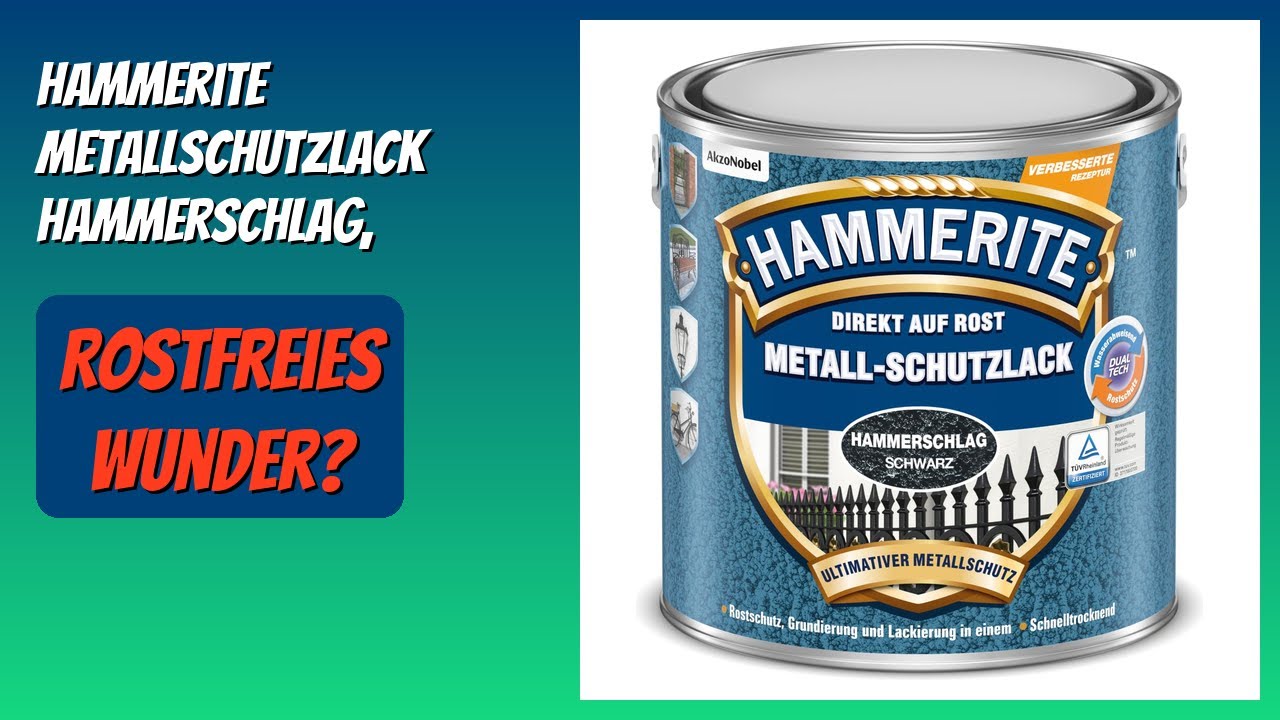 BEWERTUNG (2026): Hammerite Metallschutzlack Hammerschlag, Schwarz. Infos