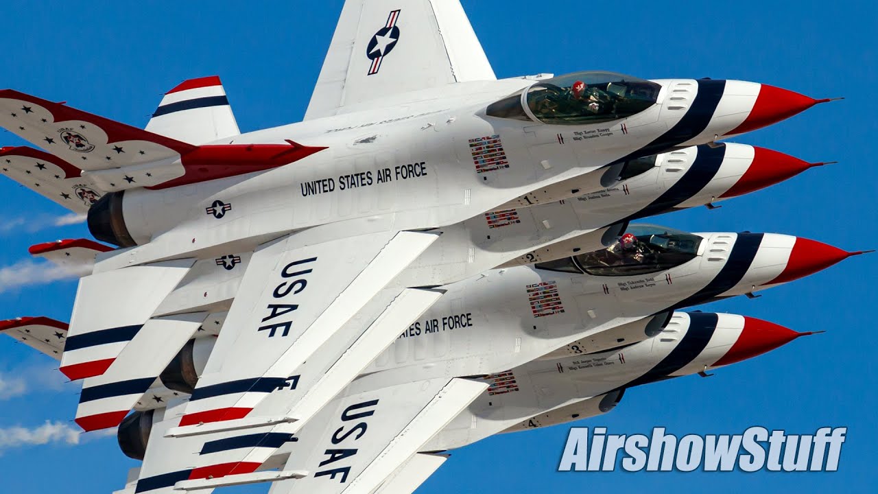 USAF Thunderbirds 2022 Final Performance! - Nellis AFB Airshow 2022 