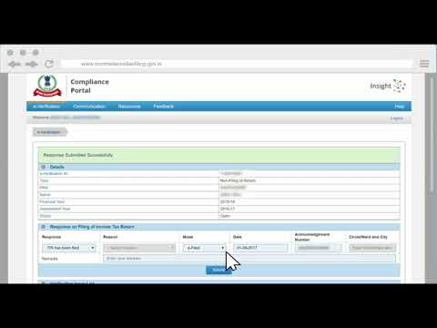 Compliance Portal of the Income Tax Department